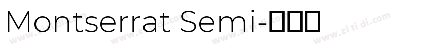 Montserrat Semi字体转换